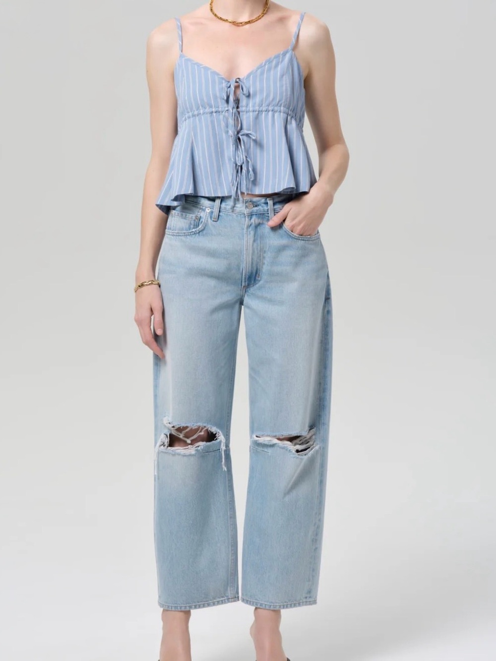 NWT Citizens Of Humanity Miro Relaxed in Damaris Rigid Barrel Leg Jeans 26